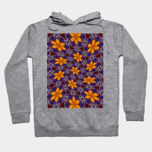 Glass Flower Pattern Hoodie